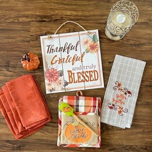 Fall Decor & B&BW Candle Holder